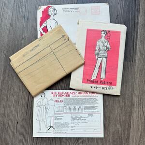 UNCUT Vintage 1970s Mail Order 9149 Sewing Pattern Womens Size XL Top Pants